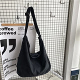 Shoulder Bag Women Shopper Canvas Tote Bag Female Solid Simple Large Capacity Crossbody Bags Women Designer Handbags