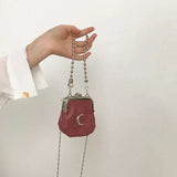 Fashion Chain Y2k Cool Girls Shell Crossbody Bags Retro Design Women Mini Coin Purse Handbags Vintage Ladies Small Shoulder Bag