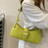 Women's Shoulder Bag Solid Color Popular Small Bag Trend Summer New Trendy Crossbody Bag Texture Shoulder Underarm Bag