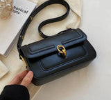 Vintage Small PU Leather Armpit Bags for Women Hit Trend Female Branded Trending Crossbody Bag Underarm Handbag