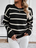 Women's loose lazy micro transparent sweater loose casual temperament sweater