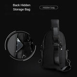 Men's Messenger Bag Shoulder Oxford Cloth Chest Bags Crossbody Casual Crossbody Bags Man Waterproof Chest Bag Anti Theft