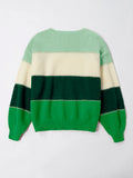 Loose Striped Sweater Women Pullover Plus Size Womens Sweaters High Quality Oversized Color Block Sweater Jumper