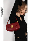 Underarm Bags for Women Versatile Cowhide Leather Handbag Autumn Winter Ladies Crossbody Chill  Designer Shoulder Bag