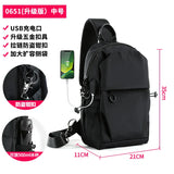 Men's Messenger Bag Shoulder Oxford Cloth Chest Bags Crossbody Casual Crossbody Bags Man Waterproof Chest Bag Anti Theft