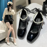 Shoes for Women High Heels Mary Jane Shoes Pumps New Ladies White Women Heels Platform Shoes Women's Heels Zapatos De Mujer