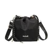 Y2K Korean Vintage Goth Black Hobo Tote Bag Aesthetic Star Girl Purse Handbag Shoulder Crossbody Messenger Cross Body Bags Women