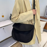 Solid Color Women Crossbody Bag Simple Ladies Shoulder Bag Waterproof Nylon Women'S Handbags Fashion Messenger Bag Women сумка