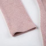 Pink Sweet Square Neck Knit Mini Dress