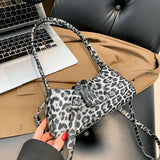 Women Shoulder Bags New Sweet Cool Spice Girls Handbag Personality Leopard Print Fashionable Casual Crossbody Bag