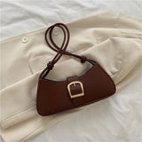 Women's Shoulder Bag Solid Color Popular Small Bag Trend Summer New Trendy Crossbody Bag Texture Shoulder Underarm Bag