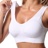 Seamless Bra With Pads Plus Size Bras For Women Active Bralette Wireless Brassiere Push Up Tops Vest Wireless Lingerie BH 5XL