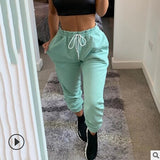 New Women Jogging Harem Pants Casual Fashion Hip Hop Dance Sport Running  Sweatpants Jogger Baggy Trousers Black/Gray/White