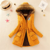 Long Parkas Female Womens Winter Jacket Coat Thick Cotton Warm Jacket Womens Outwear Parkas Plus Size Fur Coat