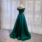 Sexy Boat Neck Satin Wedding Bridesmaid Maxi Dress Elegant Long Prom Evening Guest Cocktail Party Summer Dresses for Women