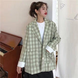 Vintage Letter Irregular Printing Blazer Women Jacket High Street Fashion New Plus Size Elegant Lady Coat American Stylish